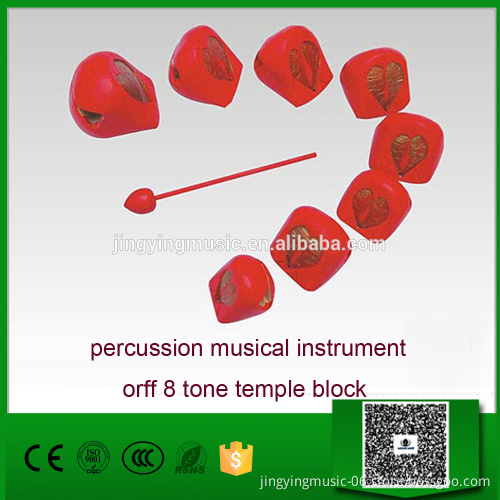 percussion musical instrument orff 8 tone temple block